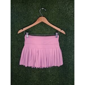 GOLD HINGE Pink Pleated Tennis Skirt Skort Almond Blossom Women’s Size Small